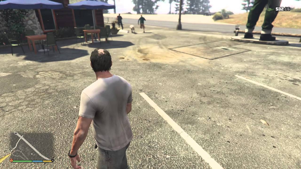 GTA-V Mountain Lion Attacking Bystanders