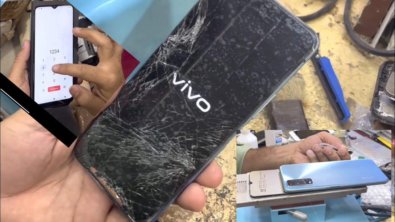 Vivo y20 glass change without mobile open ! Vivo y20 broken touch glass replacement