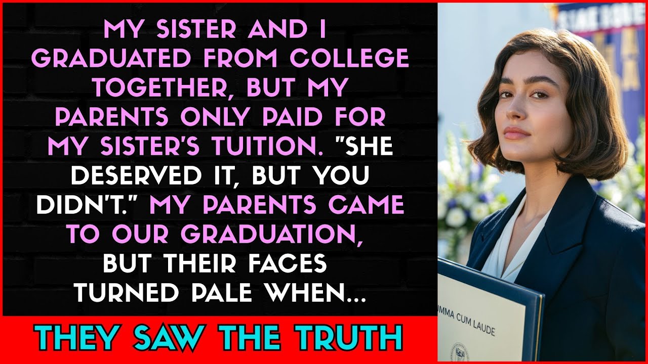 My Parents Paid For My Sister’s College But Not Mine At Graduation, Their Faces Went Pale, When...