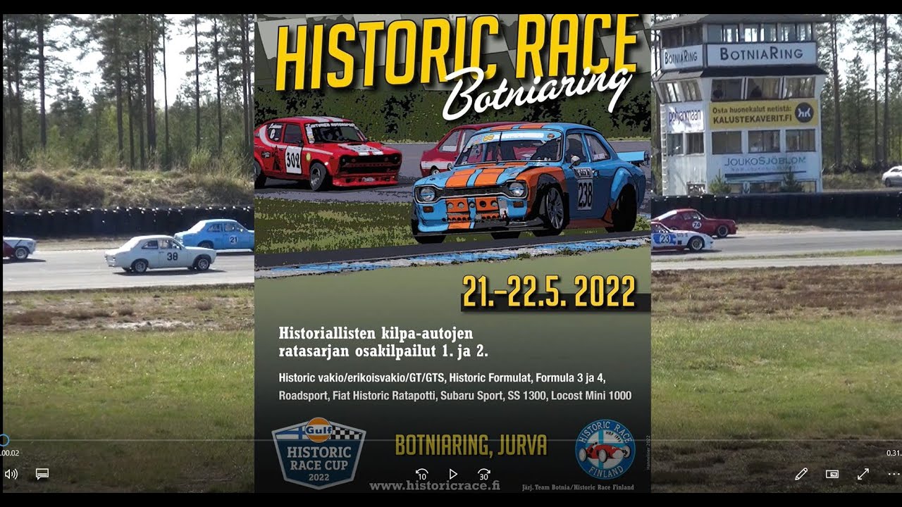 Historic Race Botniaring 2022 Historic G/A, G/C, G/D, H/A, H/B, H/D, I/A, I/B
