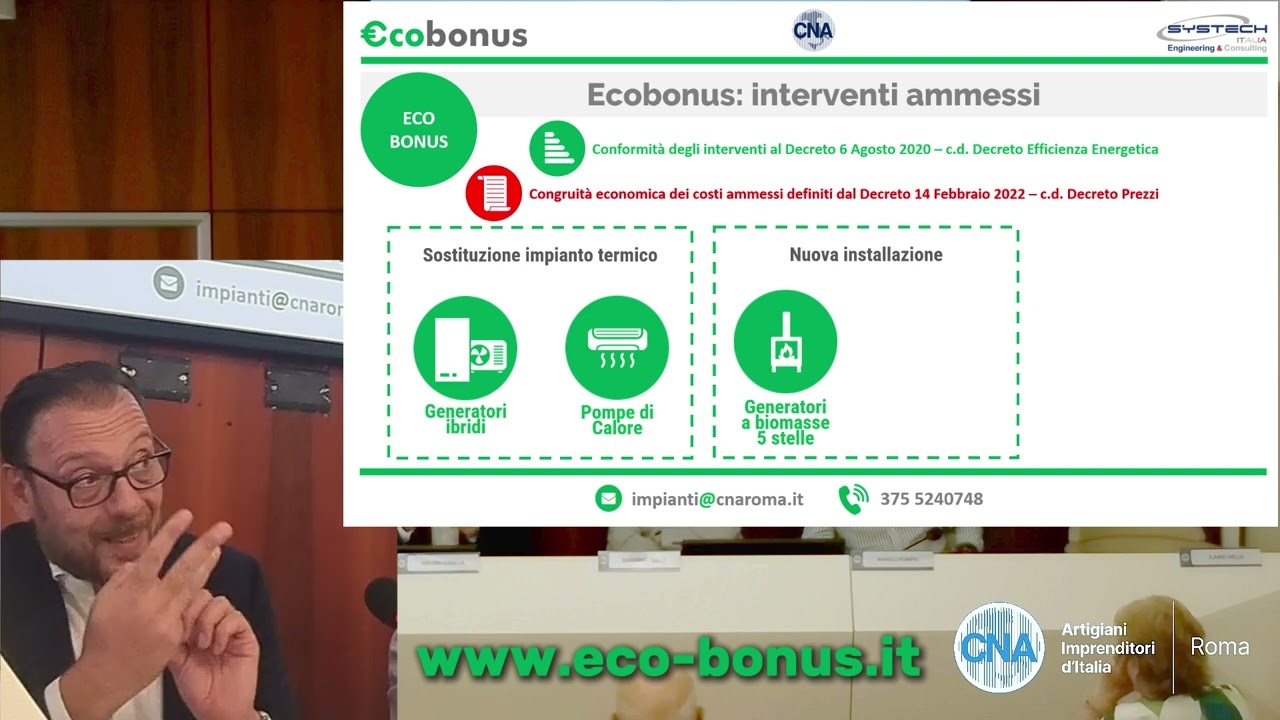 Incentivi Ecobonus ENEA 2025  Convenzione CNA - Systech Italia
