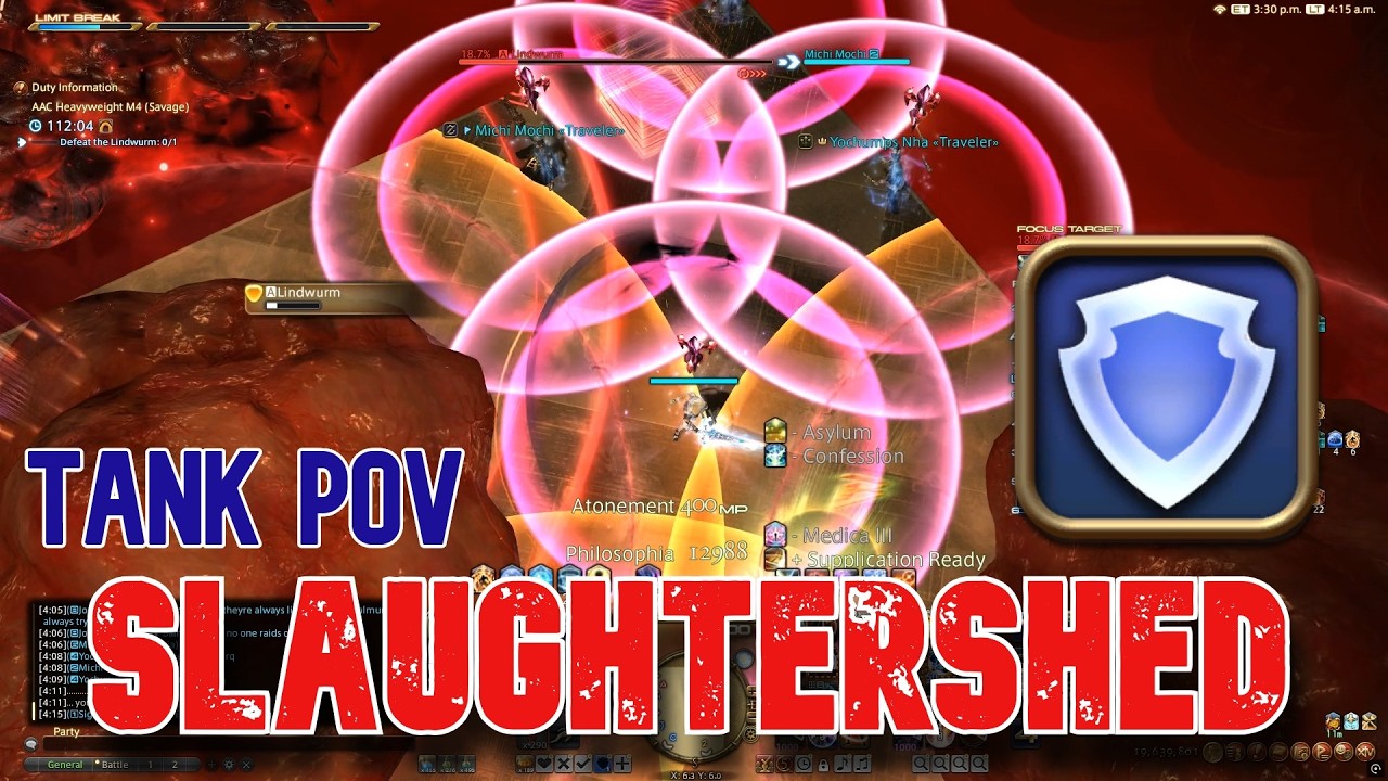 FFXIV M12S Slaughtershed TANK POV