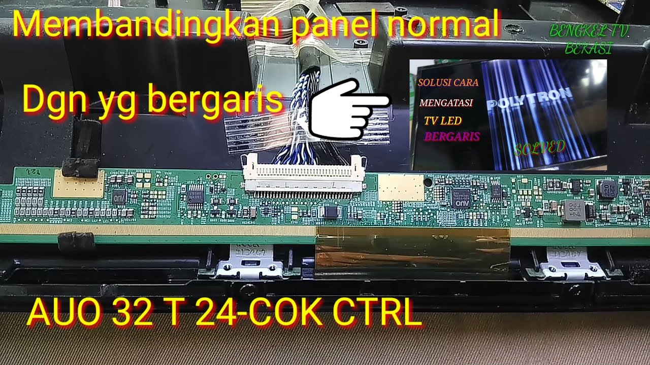 Mengukur tegangan panel normal buat perbandingan dgn yg bergaris tipe Sama