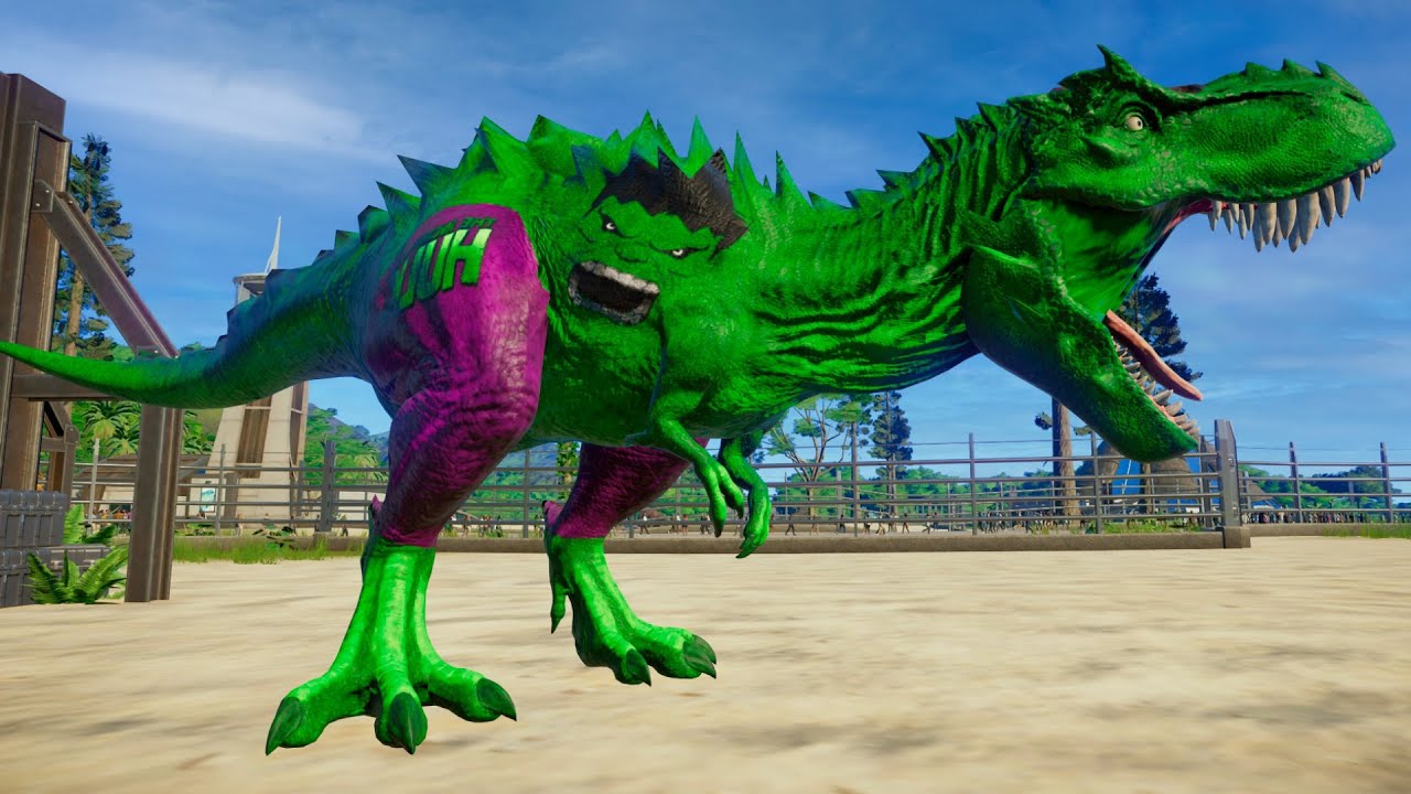 T-REX DO HULK | Jurassic World Evolution 🌎 Jogo de Dinossauro
