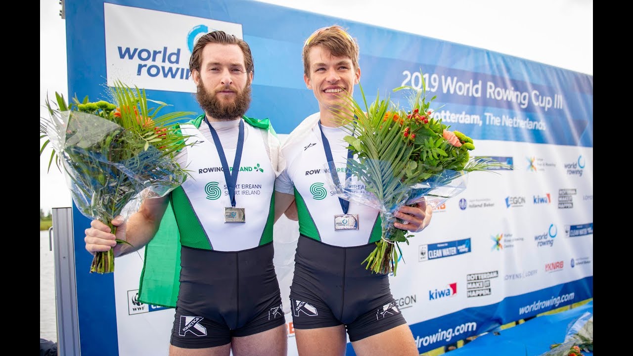Paul O'Donovan and the IRE LM2x win silver in Rotterdam