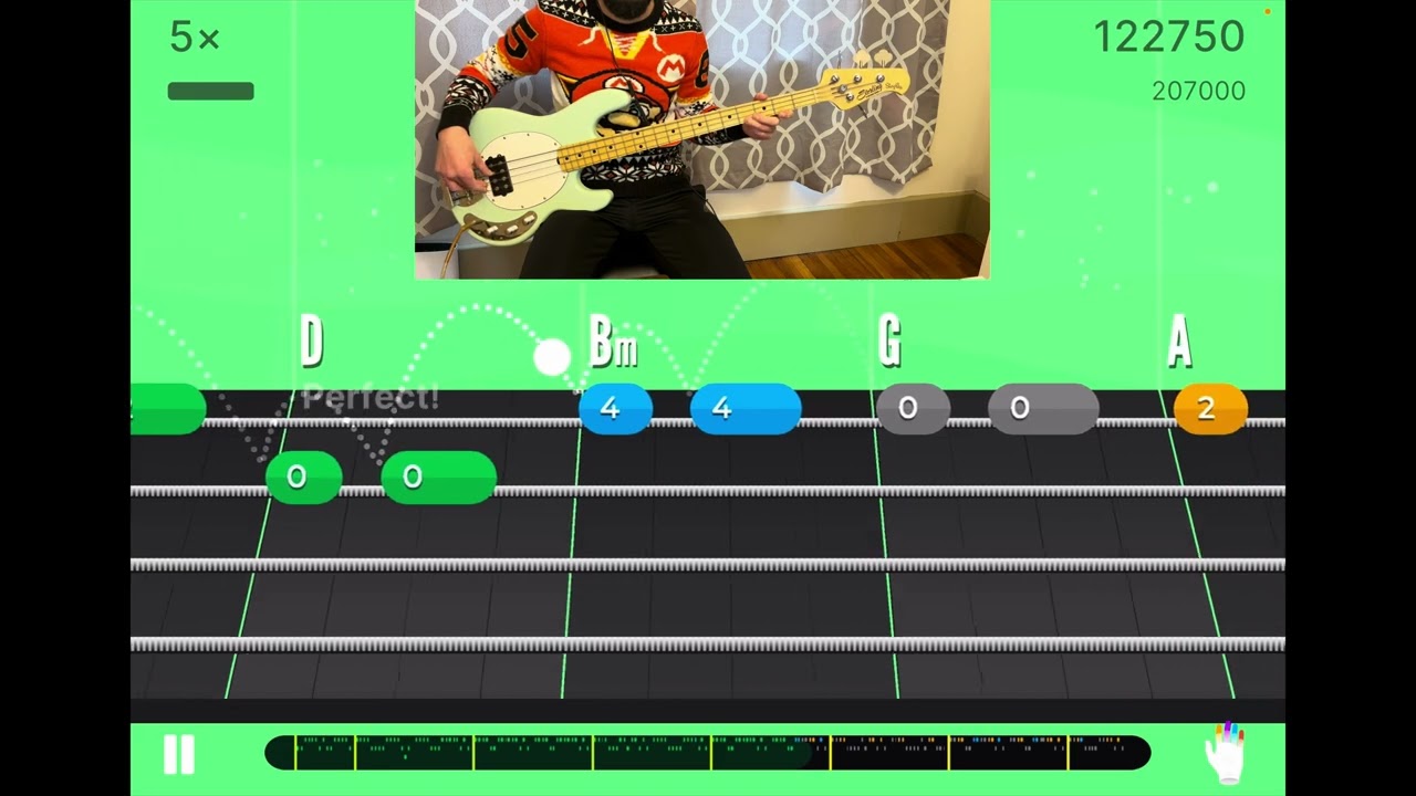 Jose Feliciano | Feliz Navidad | Bass Cover | Yousician | Level 2 | Basic Bassline