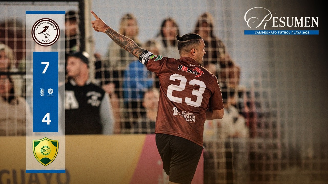 Los Gorriones 7-4 Cerrito | Resumen del partido | Campeonato Uruguayo de Fútbol Playa 2026 | #AUFTV