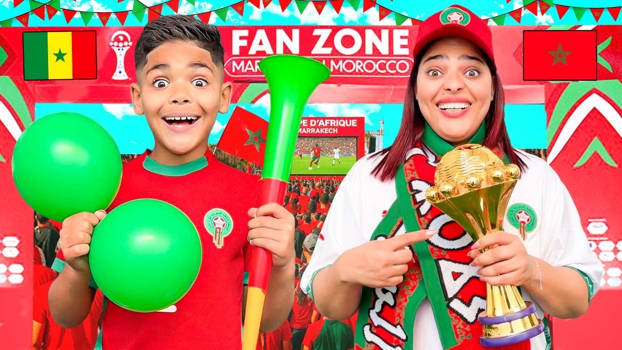 روتين..الاستعداد لمشاهدة مباراة المغرب 🇲🇦فنهائي كاس افريقيا 🏆( التذكرة بـ 20.000 درهم )