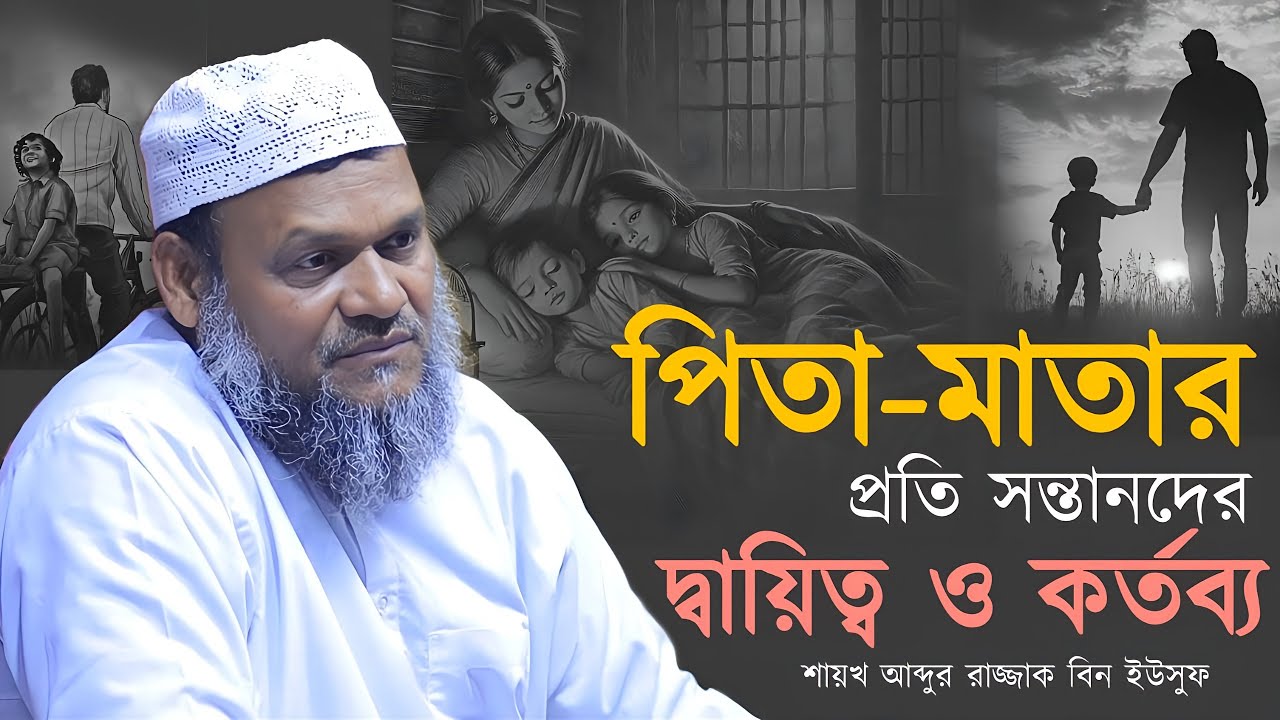 পিতা-মাতা সম্পর্কে এমন বক্তব্য আগে কেই শোনেনি। কথাগুলো হীরার চেয়েও দামি ! Abdur Razzak Bin Yousu
