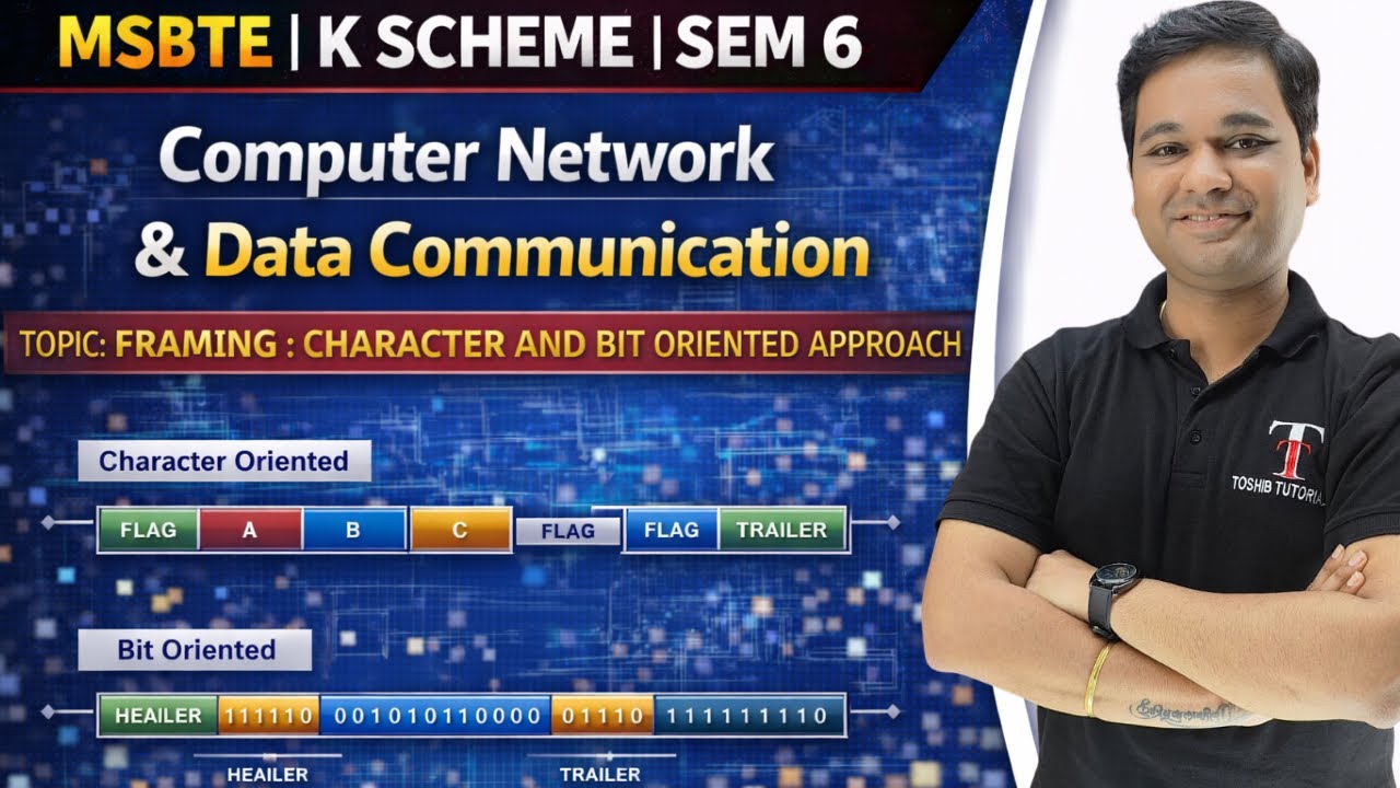 Character and Bit Oriented Protocol in Computer Networks | CND | MSBTE | Toshib Tutorials