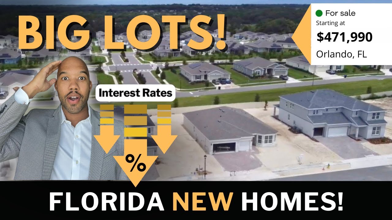 Touring New Florida Homes On Oversized Lots As Mortgage Rates Dive To Their Lowest Since May 2023!