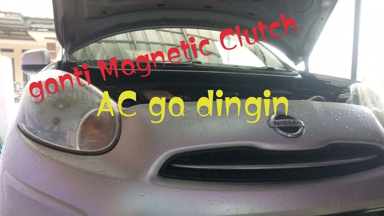 AC Nissan March Datsun ga dingin ganti Magnetic Clutch tanpa buang freon