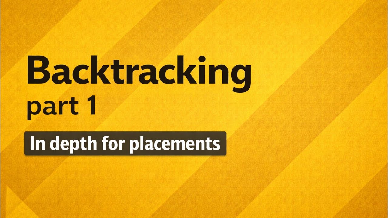 Backtracking Lecture 1 🔥 | Recursion Basics for Backtracking | DSA Series in Hindi