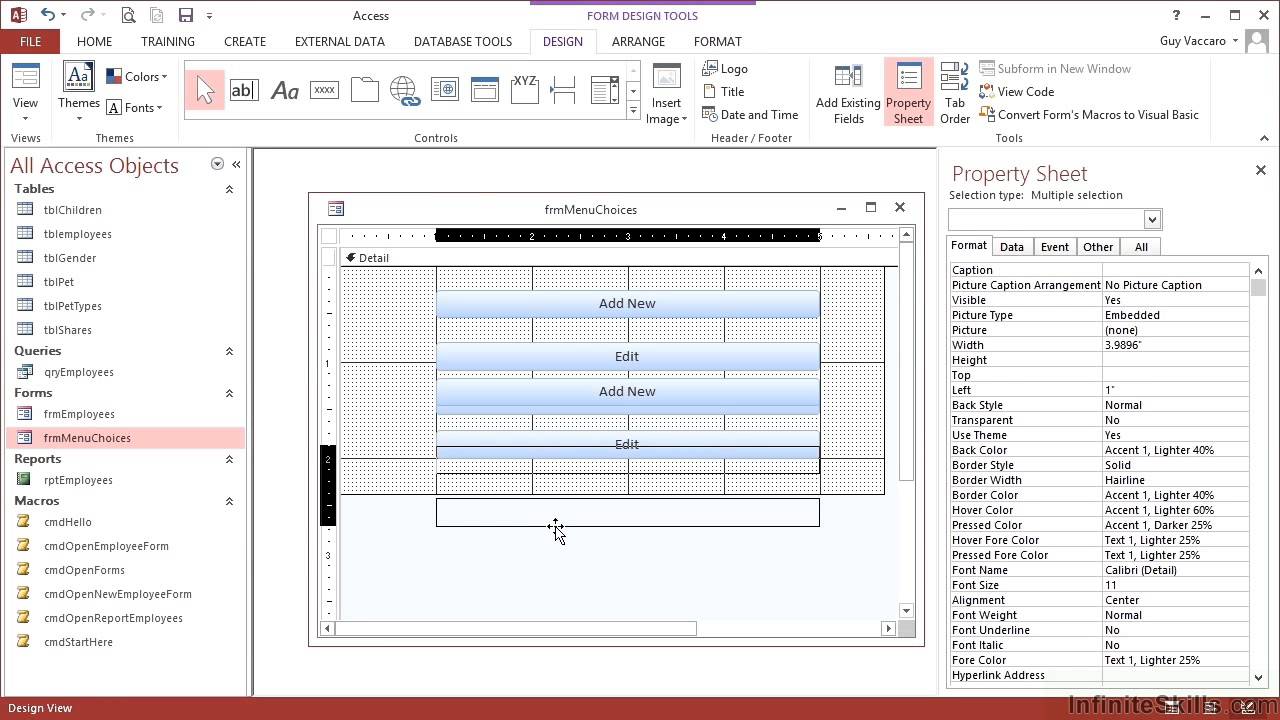 Advanced Microsoft Access 2013 Tutorial | Use Of Sub Macros