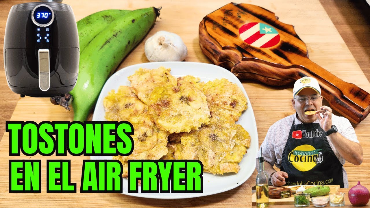 Aprende a preparar Tostones en el Air Fryer 🇩🇴 🇵🇷