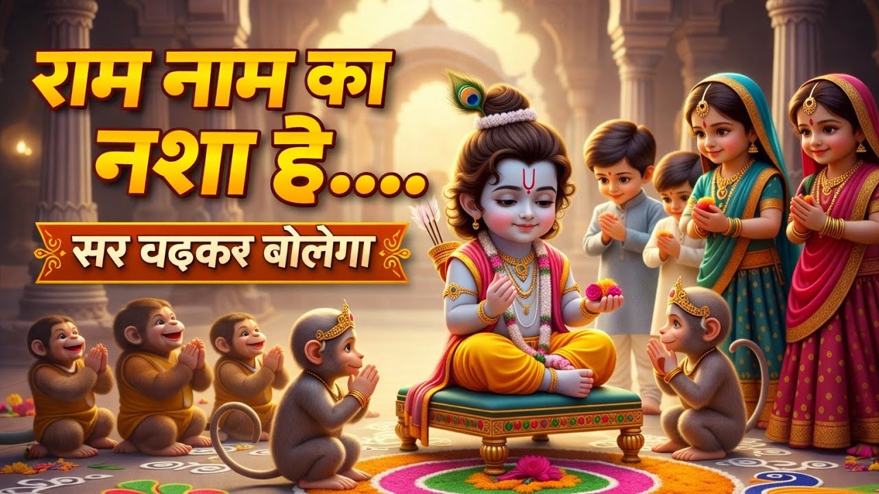 राम नाम का नशा है | Kids Ram Bhajan | Bal Ram Bal Hanuman Song #rambhajan #ramnaam #bhaktisong 