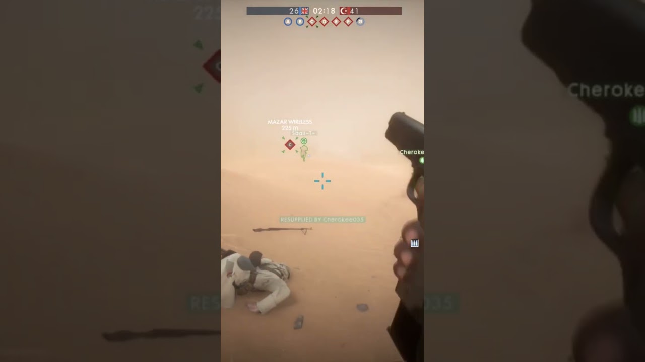 Try hard sniper stops a Gas Mask kill #battlefield #battlefield1 #bf1 #battlefieldclips #shorts