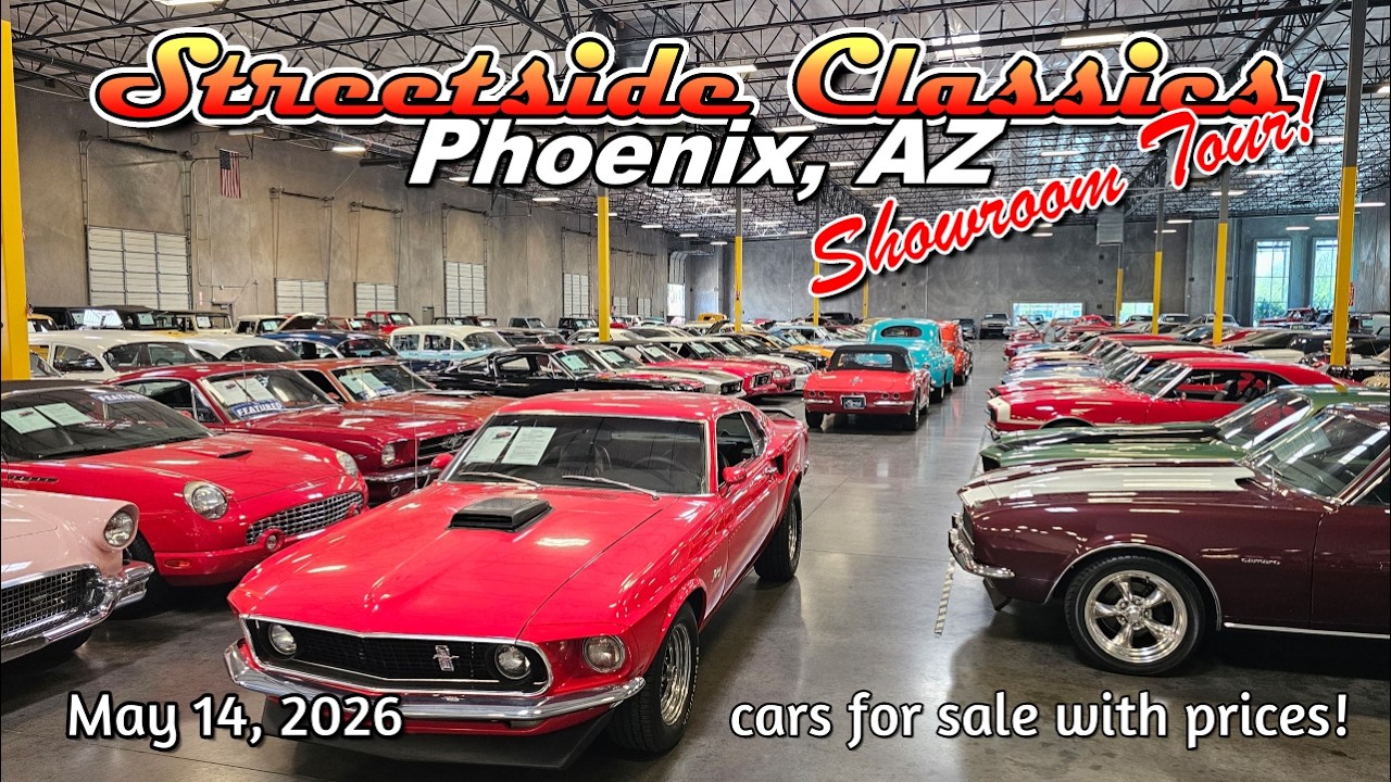 КЛАССИЧЕСКИЕ АВТОМОБИЛИ В ПРОДАЖЕ !! Streetside Classics Phoenix 14.05.2026 - маслкары - хот-роды...