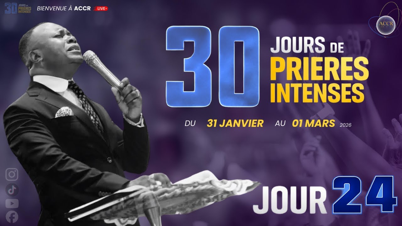 30 JOURS DE PRIÈRES - JOUR 24 I LUNDI 23 FÉVRIER 2026 I ÉVANGÉLISTE JP MAKANZU