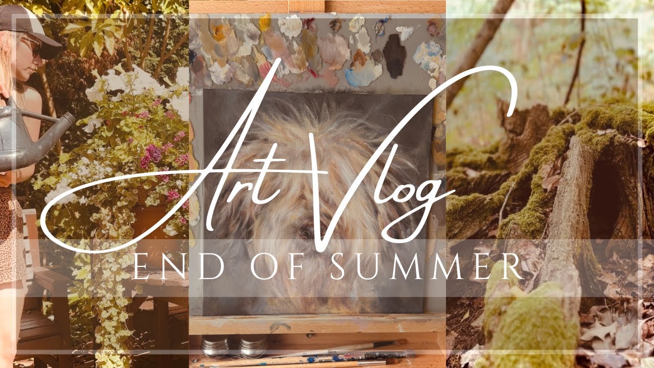 Relaxing Art Vlog and Paint with Me in Real Time