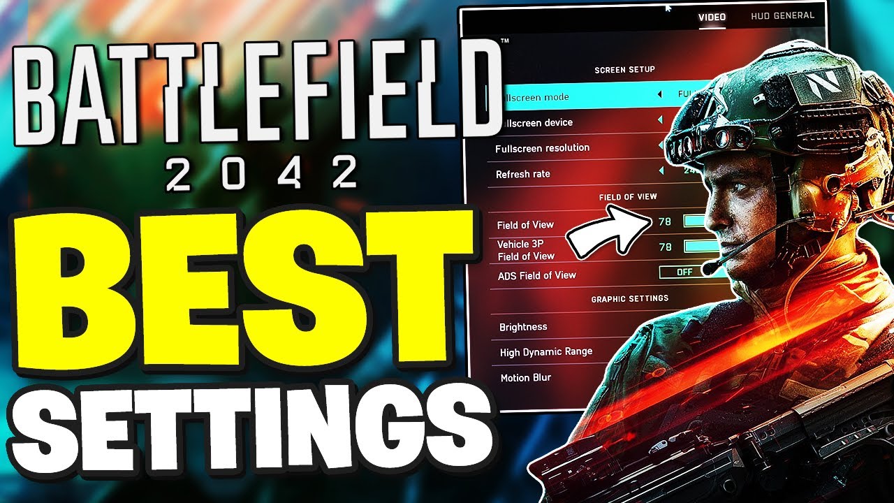 Battlefield 2042 BEST SETTINGS for FPS, Quality & Visibility (Battlefield 2042 FPS BOOST!)