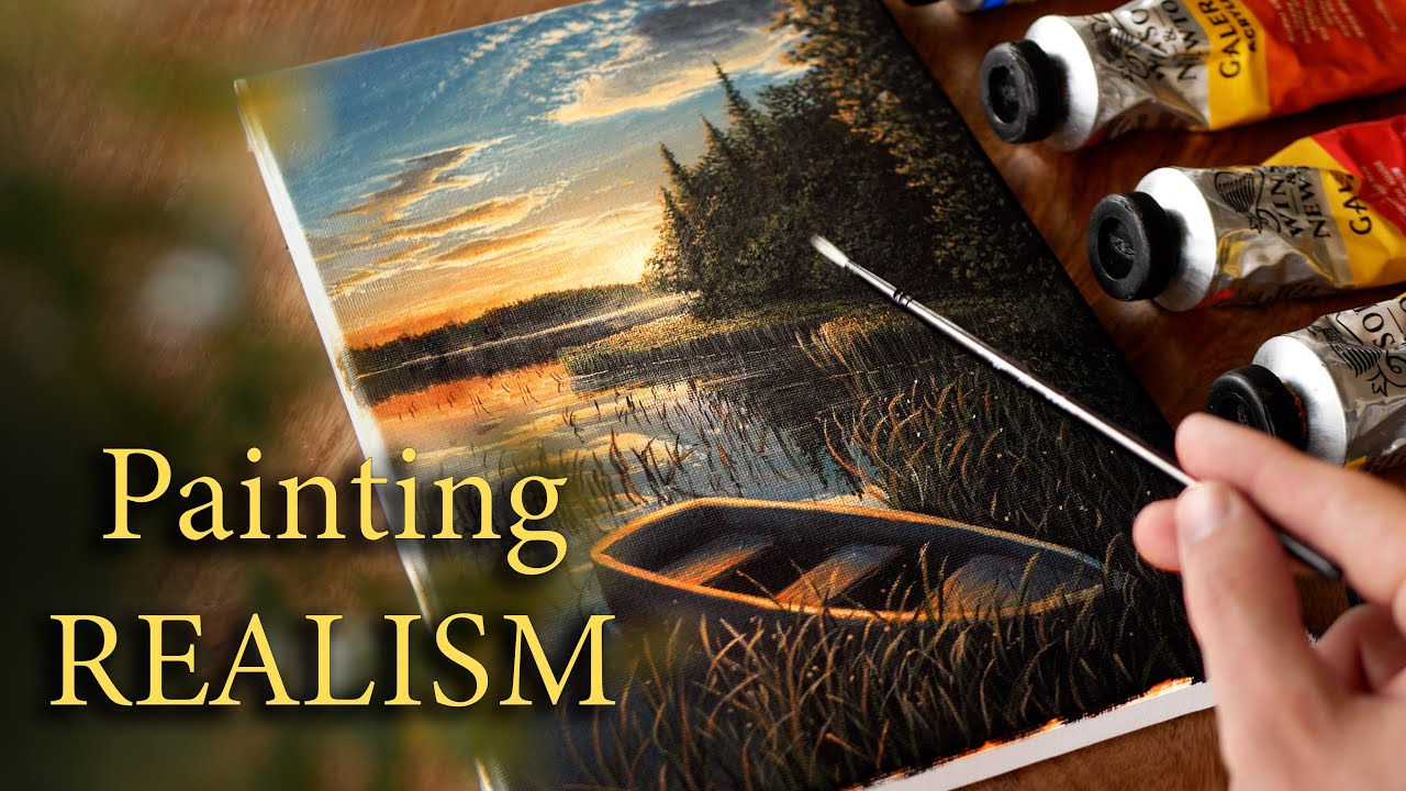 Painting a Boat on the Water with Acrylic | Painting with Ryan