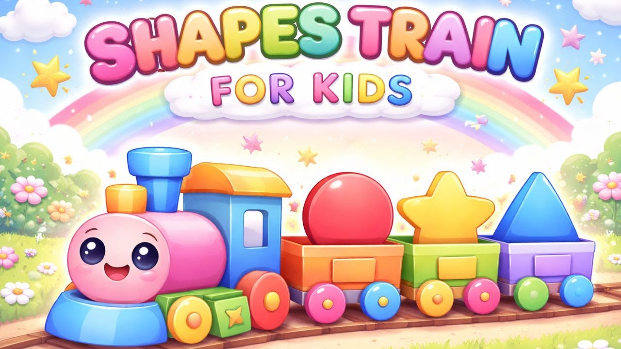 Shapes Train for Kids 🚂 | Learn Shapes with Colorful Train | Preschool Learning | HH Wonder Planet