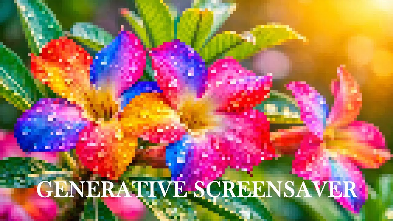 Pixel Art Screensaver Relax | Studio & Meditazione | Pixel Art Rilassante