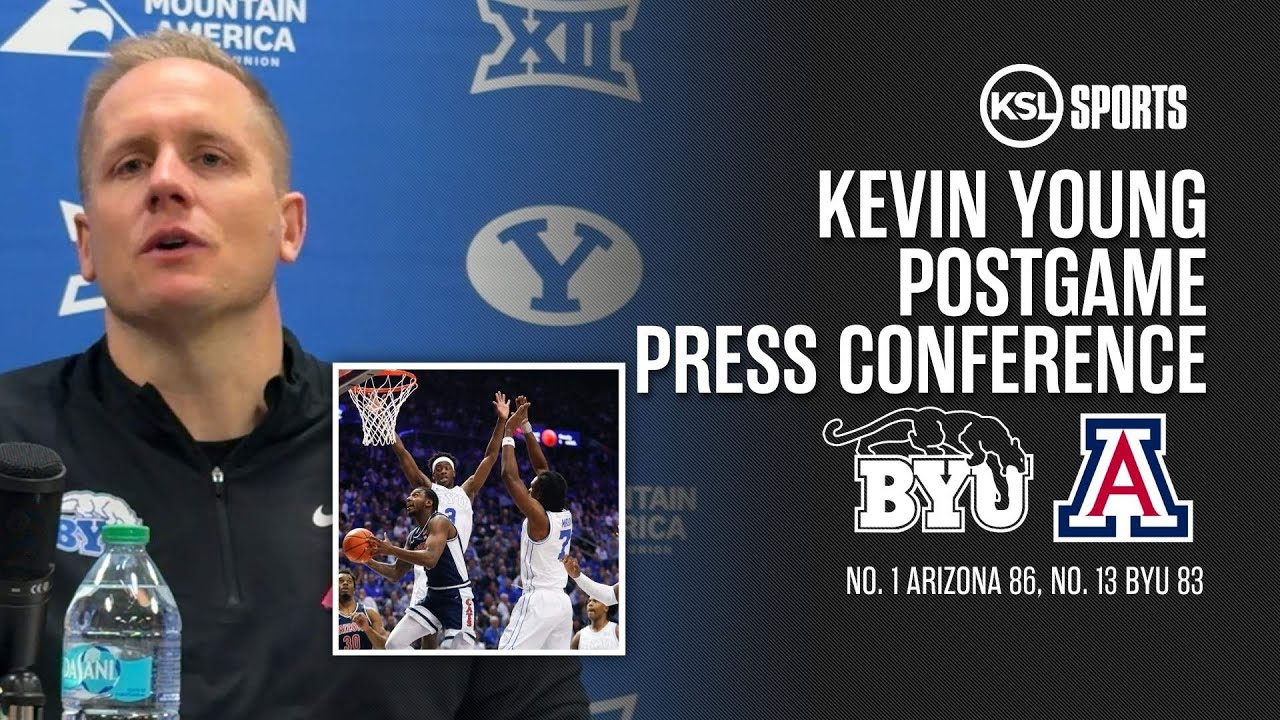 BYU Basketball Coach Kevin Young After 86-83 Loss To No. 1 Arizona