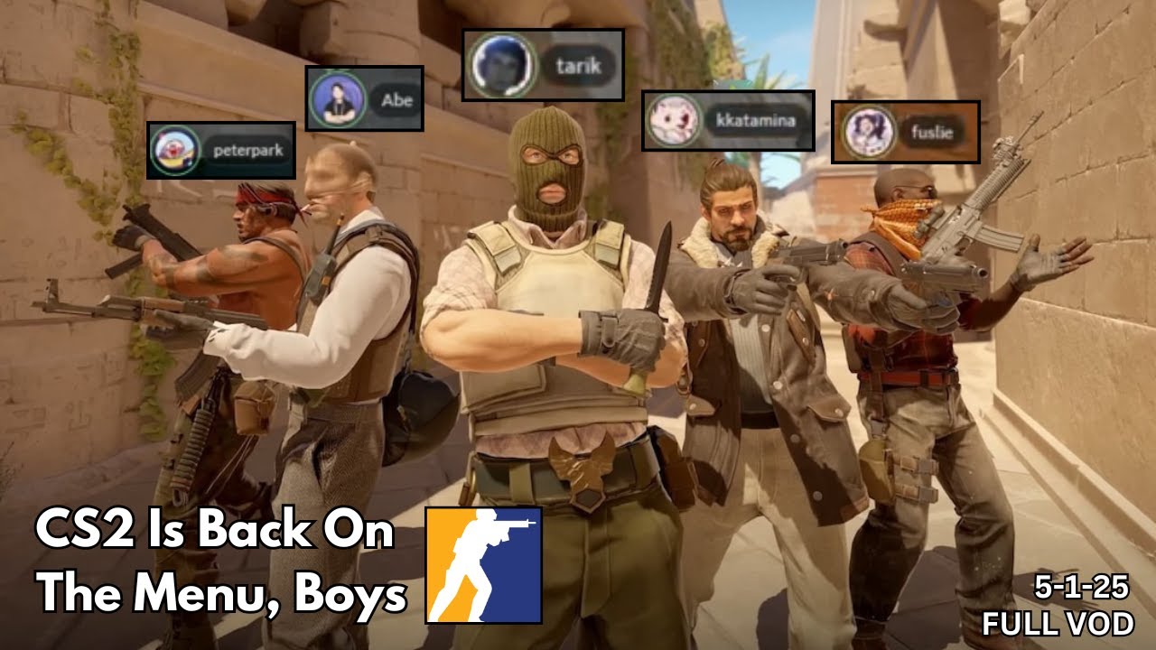 Tarik Plays CS2 w/Miyoung, Fuslie, Abe And PeterPark (VOD)