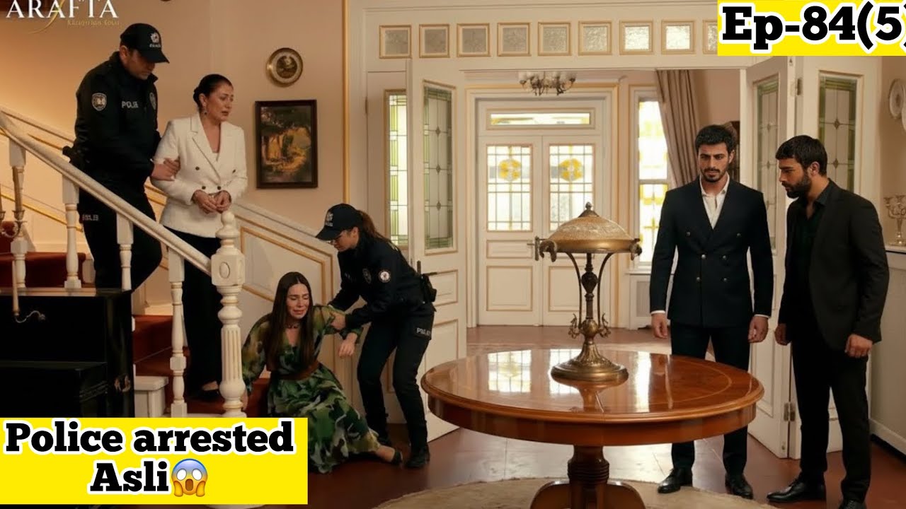 Ates Hands Asli Over to the Police While She Cries and Begs Him to Save Her 😳🚔 #TurkishDrama