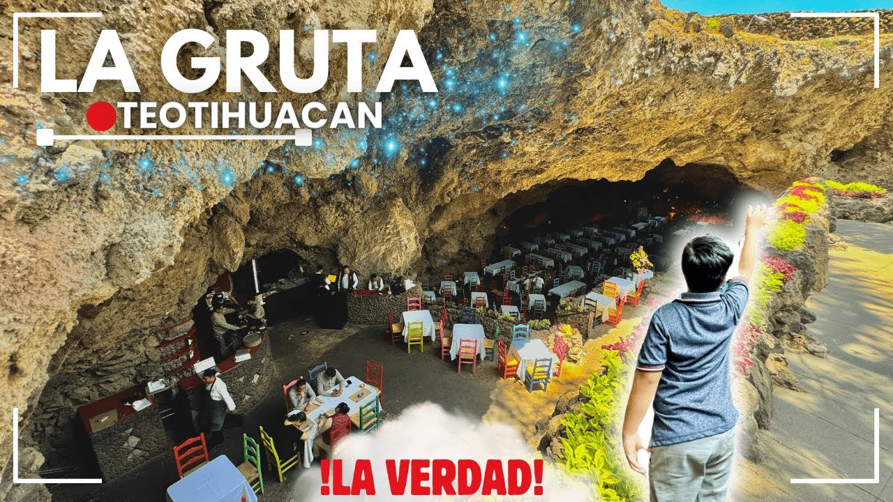 🔥 ¡ALUCINANTE RESTAURANTE SUBTERRANEO! 😱 Comida Mexicana en 1 CUEVA en TEOTIHUACÁN 4K 🤯 ¿ES CARO?