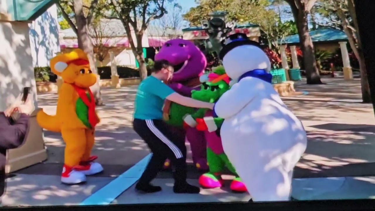 Joel Performing Being Together With Friends Like You Song With Barney And Friends At Orlando in 2019