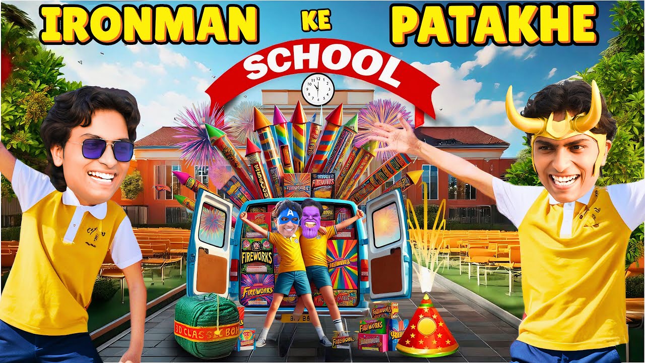 Avengers ke school me diwali masti 😂😂 | @Thetargetsiblings