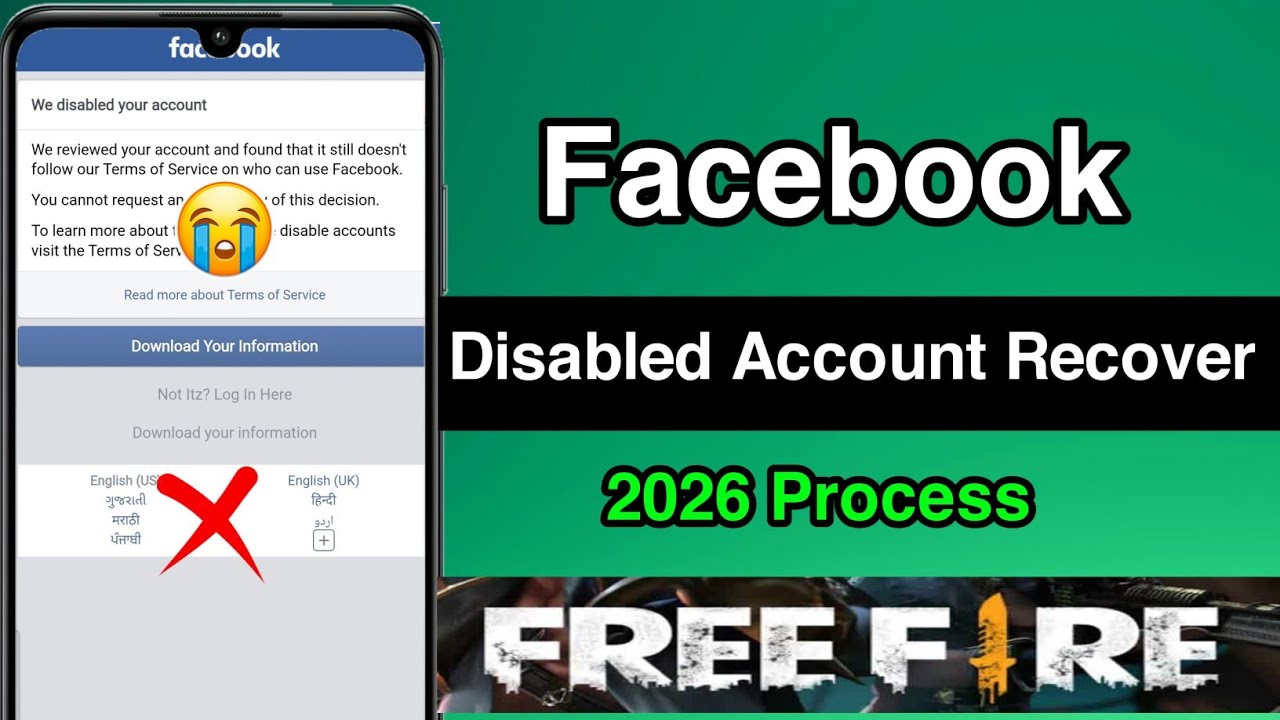 we Disabled Your Account facebook your account has been disabled facebook solution 2026