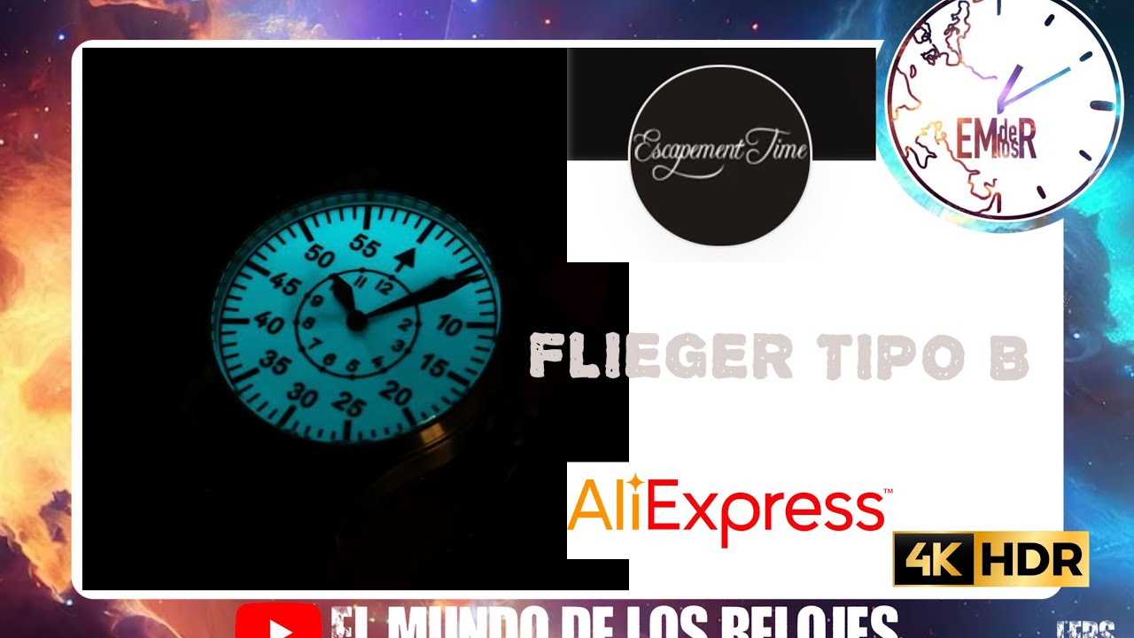CALIDAD SUIZA a Precio ASIÁTICO || Reloj FLIEGER Tipo B - Escapement Time / Aliexpress