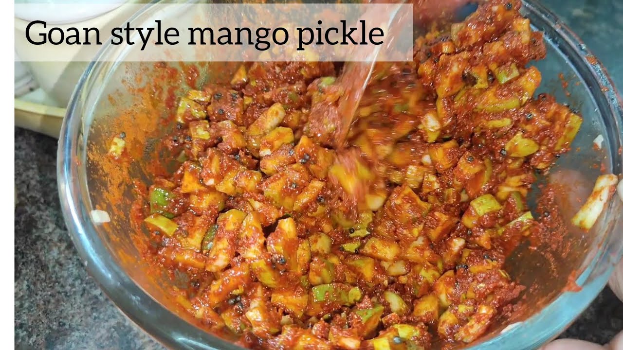  Goan mango pickle #goanrecipes #raw mango #pickle 