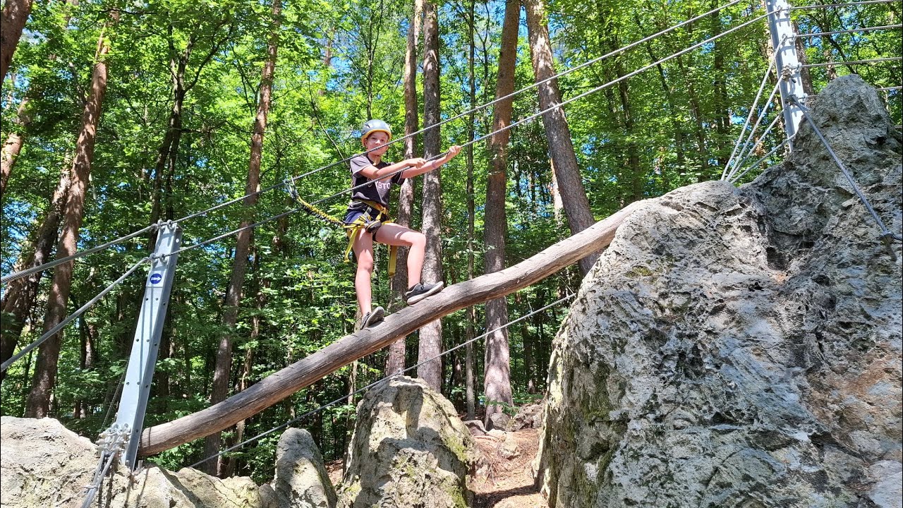 Emka lezie - Detská ferrata Zvonička