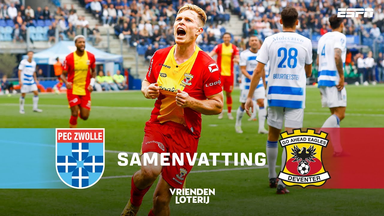 EDVARDSEN belangrijk voor TIEN man GO AHEAD EAGLES 🔥⚔️ | Samenvatting PEC Zwolle - Go Ahead Eagles