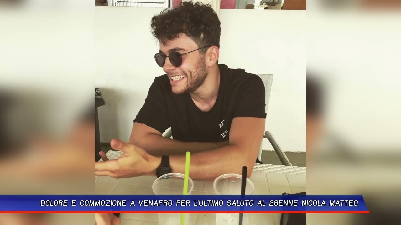 DOLORE E COMMOZIONE A VENAFRO PER L'ULTIMO SALUTO AL 28ENNE NICOLA MATTEO