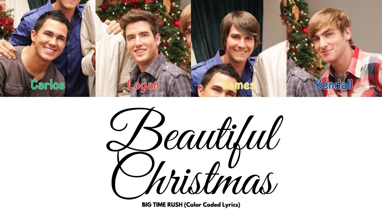 Big Time Rush - Beautiful Christmas (Color Coded Lyrics)
