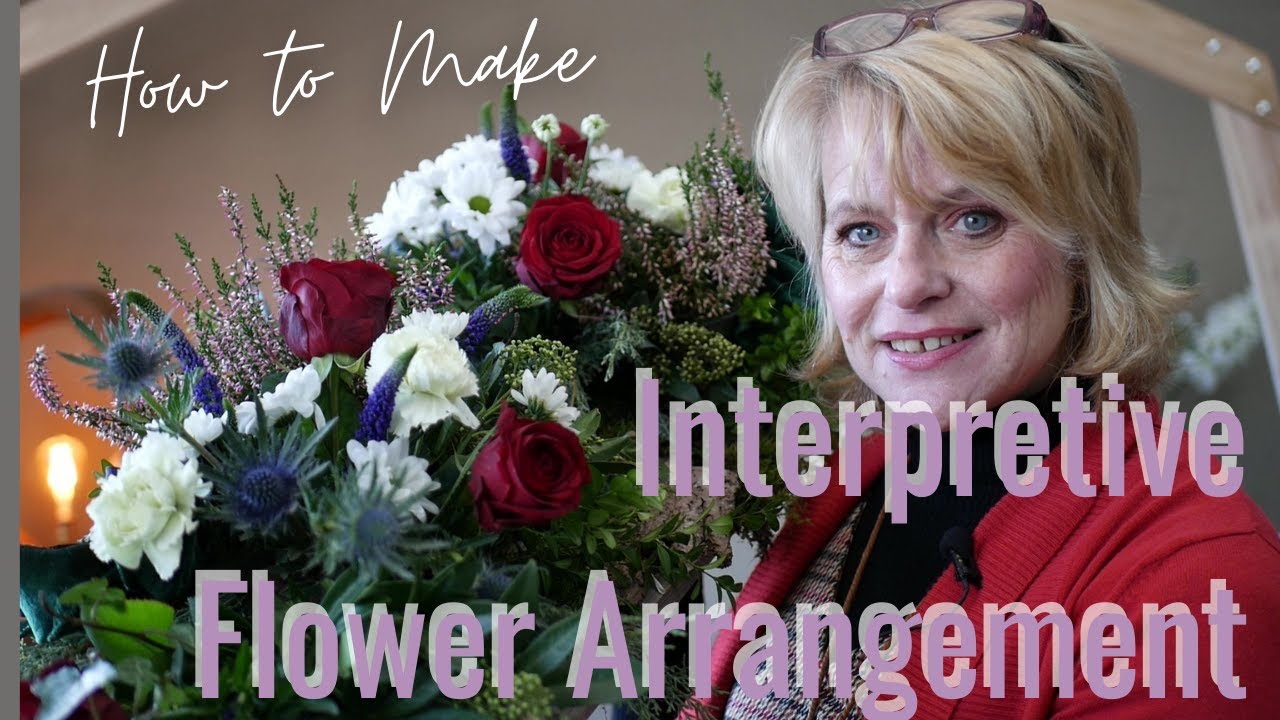 How to make a flower arrangement - Interpretive flower arranging - Lets Celebrate Burns Night