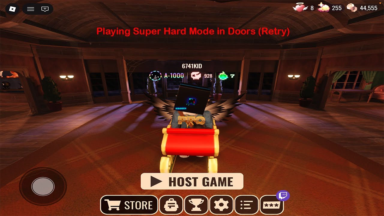 Playing Super Hard Mode in Doors (Retry)