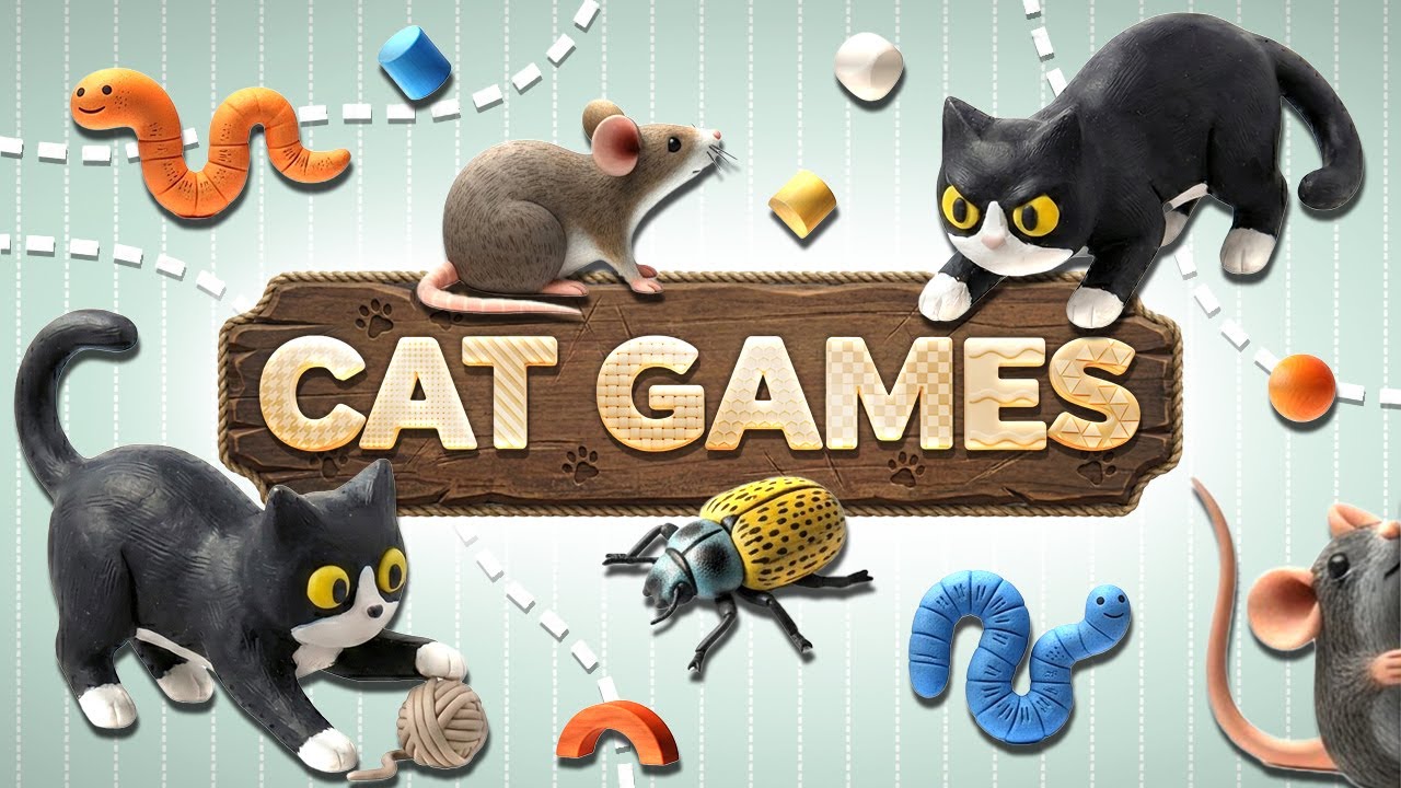CAT TV 📺 3D Game for Cats to Watch – Ultimate CAT GAMES 🦋 Vol 13 🐧 4K60FPS