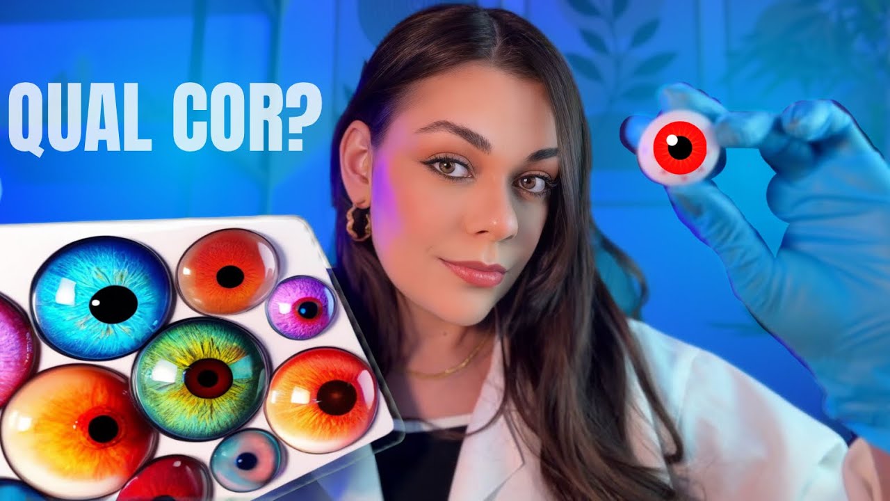 ASMR: Trocando A Cor Dos Seus Olhos 🔴🔵🟡