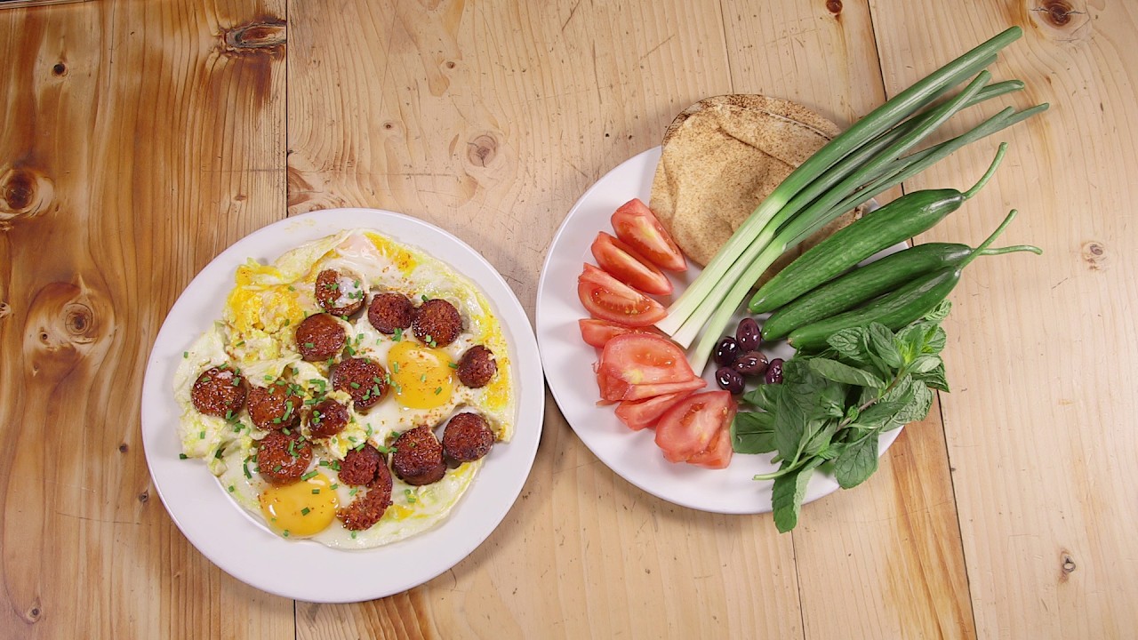 Soujouk with Eggs // سجق بالبيض  - Cook with Aline