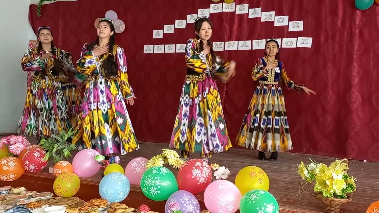Malika Egamberdiyevaning'' Shoyi atlas'' qo'shig'iga raqs. 19-maktabning 8-