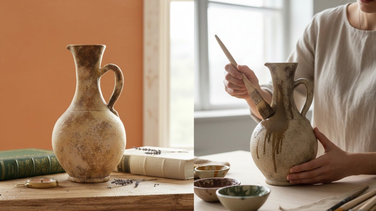 Transformed a Simple Clay Pot with This Patina Technique