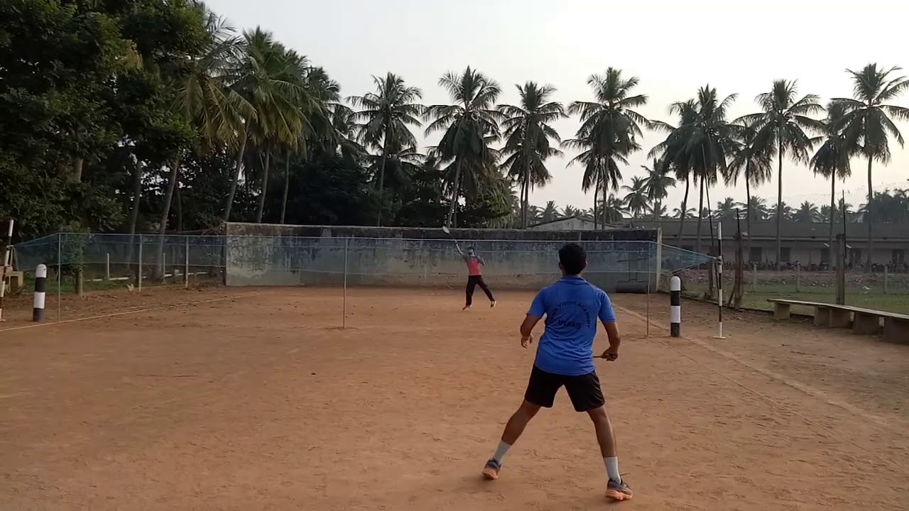 Ball badminton practice video