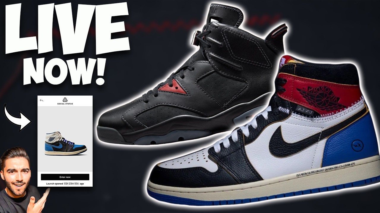 GOING LIVE NOW UNION FRAGMENT JORDAN 1S & JORADN 6 BIN 23S